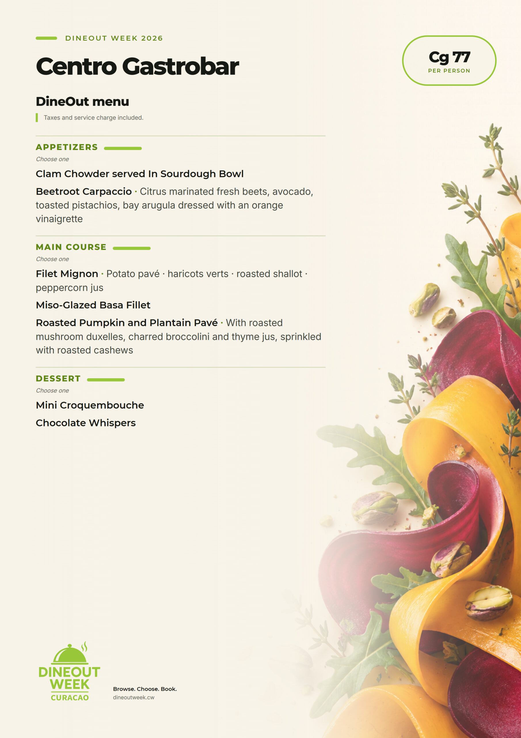 Centro Gastrobar | DineOut menu 2026