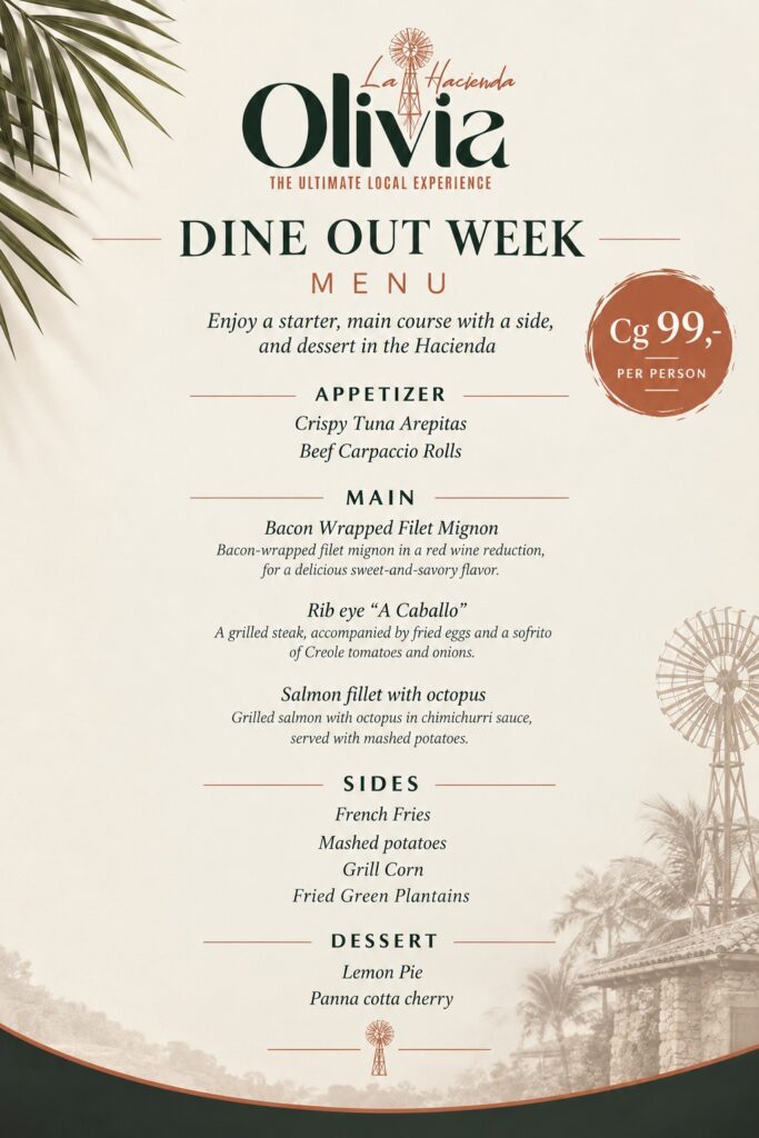 La Hacienda Olivia | DineOut menu 2026